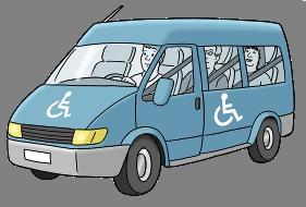 Mobiler sozialer Hilfs-Dienst Rollstuhl-Fahrer