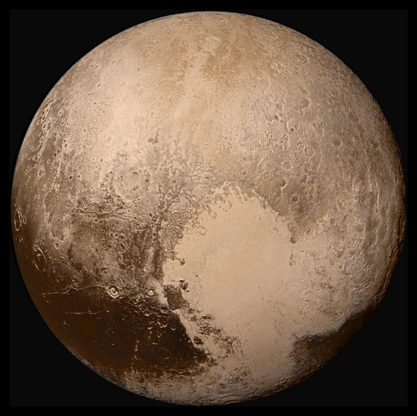 2. Gravitation: Pluto hat 5 (bekannte) Monde, von denen Charon der grösste ist.
