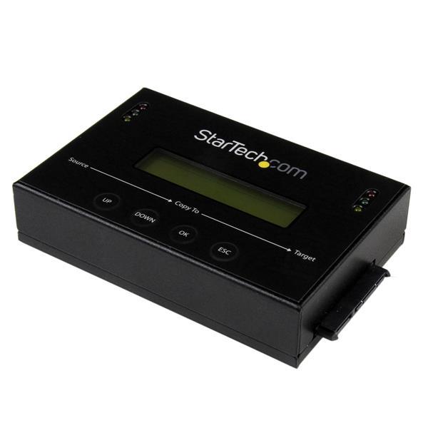 2,5 / 3,5" SATA / SSD Festplatten Duplikator / Eraser mit 14 GB/s Duplizier-Geschwindigkeit Product ID: SATDUP11 Mit der eigenständigen Festplatten-Kopierstation/-Löschstation SATDUP11 können Sie