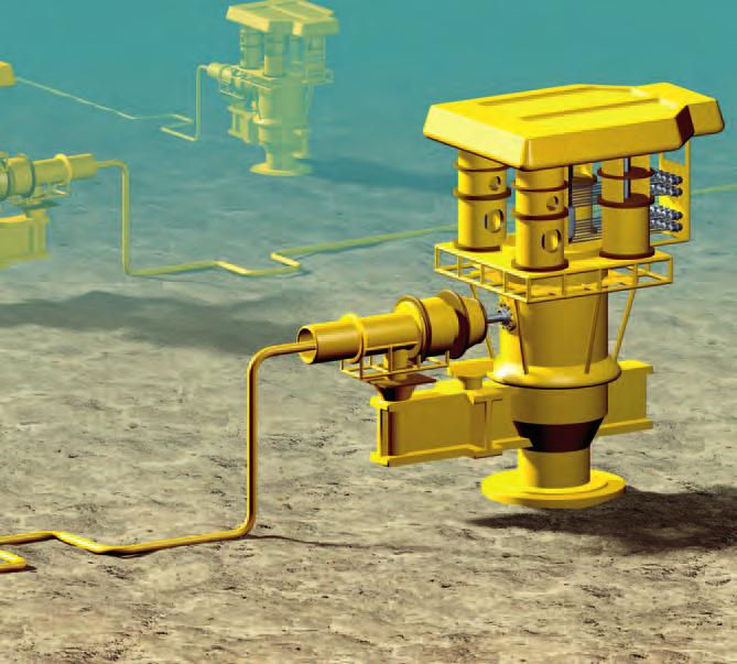 Als Verbindung zwischen den Installationen an der Oberfläche und den Unterwasser-Förderanlagen können Umbilicals außerdem elektrische, hydraulische und faser optische Anschlüsse sowie Anschlüsse zur