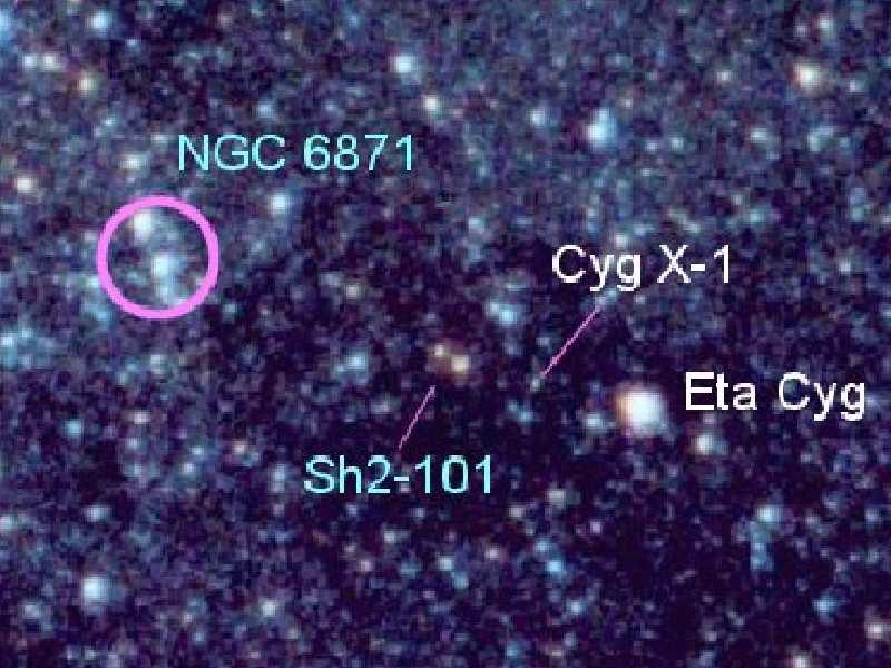 Cyg X-1: HDE 226868 und Schwarzes Loch Binärsystem Entfernung 8000