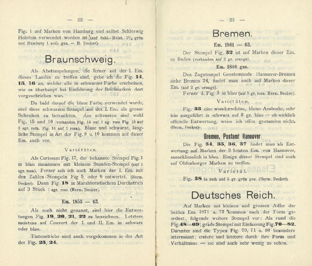 Reinheimers erste Katalogausgabe von 1891/92 erschien in zwei Heften. Text und Abbildungen waren noch separat.
