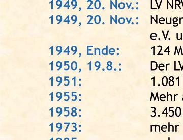 Dezember 1945 alle ihm bekannten Vereine in Nordrhein- Westfalen an und lud sie ein, einen Bund