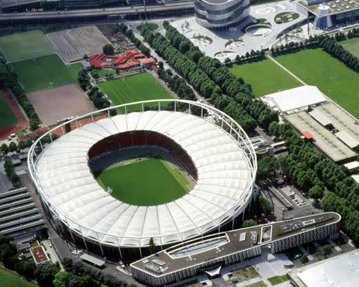 STANDORT Mercedes-Benz Museum VfB-Clubzentrum Mercedes-Benz Arena Hilton Garden Inn Carl Benz Center Carl Benz Arena Porsche Arena Die Carl Benz Arena liegt in Stuttgart / Bad Cannstatt mitten im