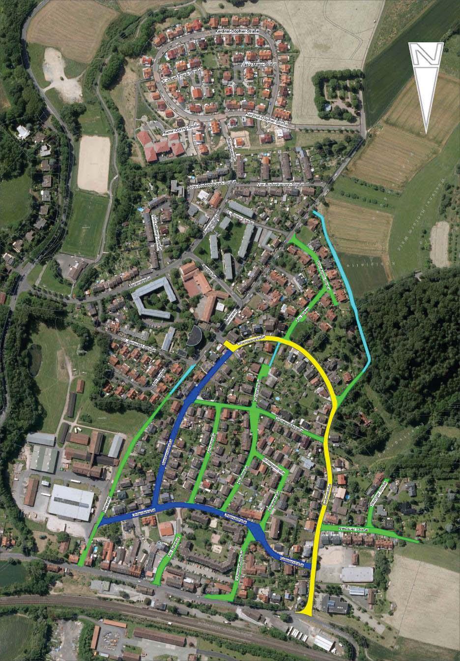 Aktuelle Situation in Hösbach-Bahnhof 4 Anbindungen an das übergeordnete Straßennetz Anbindung 1: