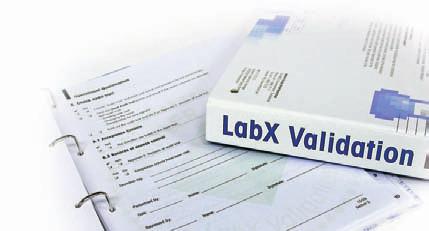 Waagen wie die AX, MX oder UMX erlauben Ihnen, sich direkt von der Waage aus an LabX anzumelden.