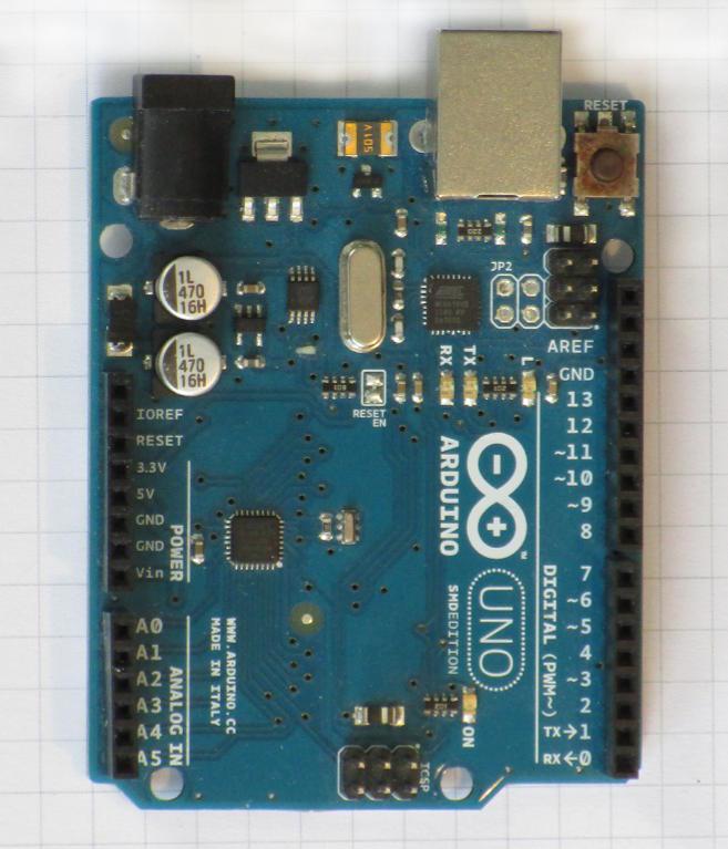 Arduino I/O Beispiel Uno I/O Pins können sehr flexibel genutzt werden Alle Digital-I/O-Pins können auch als Change-Interrupt genutzt werden ADC5 / PC5 ADC4 / PC4 ADC3 / PC3 ADC2 / PC2 ADC1 / PC1