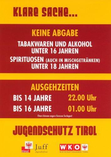 Jugendschutzgesetz in der Gastronomie 4 Wien Quelle: www.help.gv.at Unter 16 Jahren sind in der Öffentlichkeit der Erwerb und der Konsum von alkoholischen Getränken und Tabak verboten.