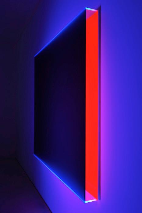 Regine Schumann, colorsatin dark blu milan, 2016, Acrylglas,