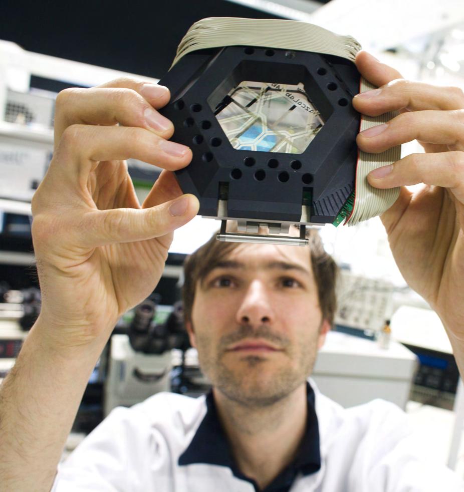 Mikrofluidischer Biochip»Nazca-Lab«zum Sortieren,