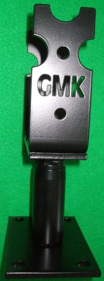 Katalog Pfostenschuhe 19 GMK-Stützenfuss auf Beton verzinkt und schwarz Beschichtet-Blackline mit Zierspitze höhen und