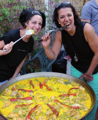 Spanischunterricht 17:00 Koch-Workshop: Paella auf der Schulterrasse Donnerstag