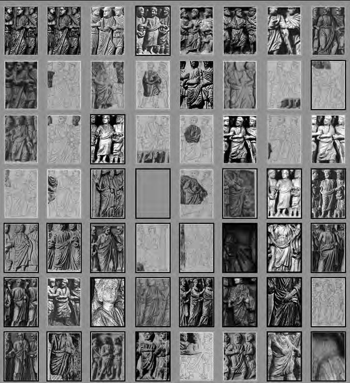 2. Künstliches und künstlerisches Sehen (WIN-Programm) Abb. 1: Die Abbildung zeigt ein Beispiel einer durchgeführten Evaluation am Datensatz antike Sarkophage.