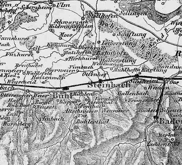 Tarif nach bzw. über Frankreich Ab 1846 bis 13.12.1856: Nach dem deutschen Grenzpostamt Kehl (im Grenzrayon max. 6 Meilen liegend) = 3 Kr. Ab 1.1.1857 bis 31.12.1971: Generell 3 Kr.