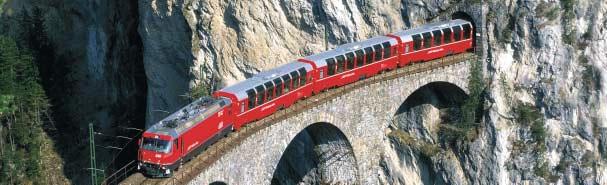 Die Super-Bahnkombination Bernina- & Glacier-Express Ein Leckerbissen für alle Freunde der Schweizer Bergbahnen.