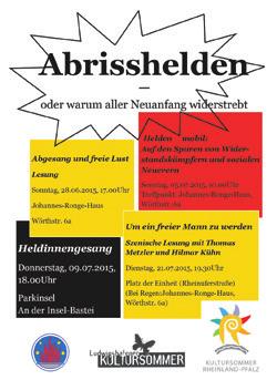 AMTSBLATT Verbandsgemeinde Waldsee Seite 10 Ausgabe 26/26. Juni 2015 Zentrum.