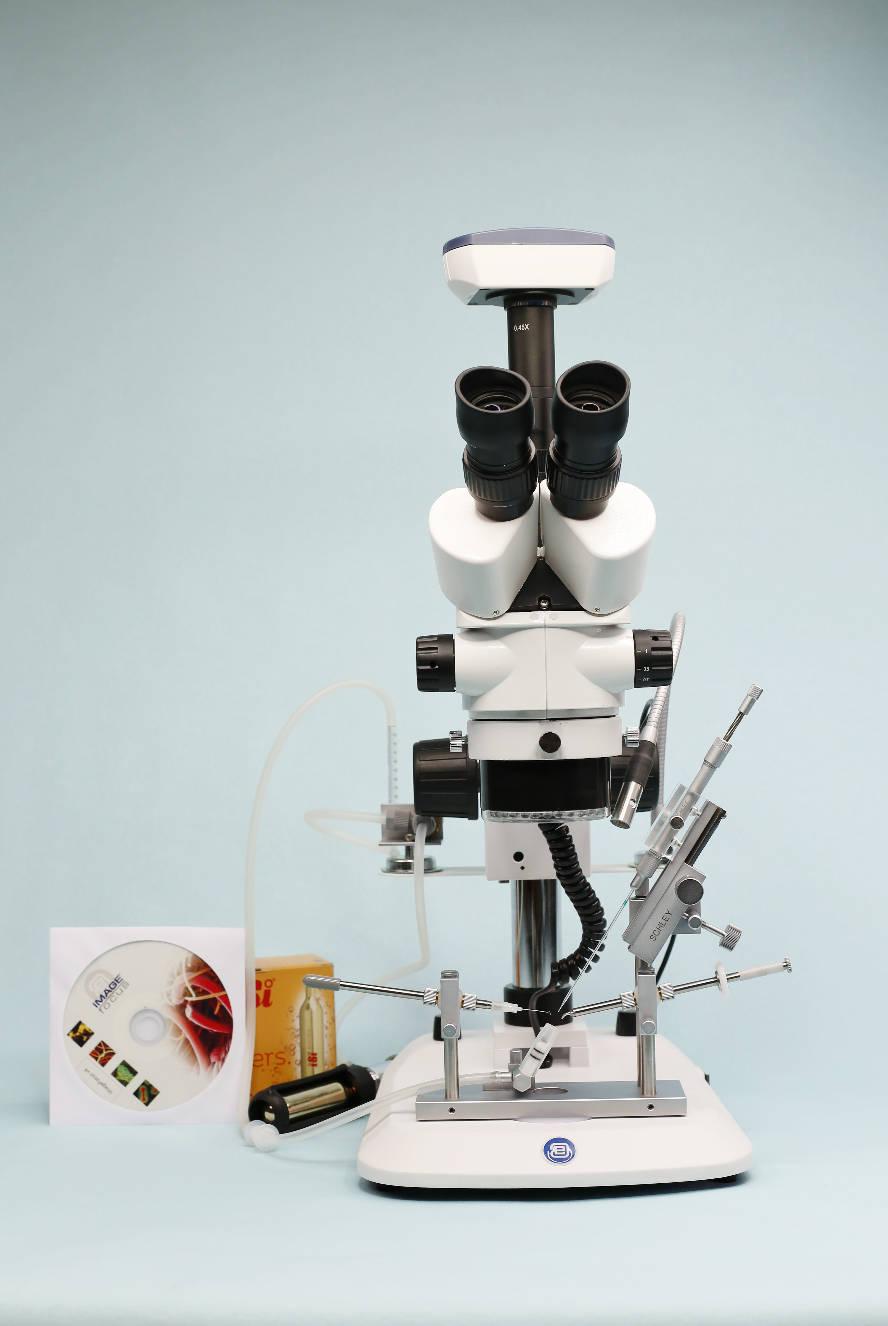 430,00 Mit Zoom Trinokular Mikroskop 7-45x, LED-Ring und 1,3 MP USB-Kamera, die den Anschluss an