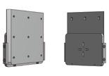 F E C Schnellwechselsysteme Serie S Wandhalter für Greifersysteme mit rechteckiger Grundplatte Wandhalter für Greifersysteme mit rechteckiger Grundplatte Wandhalter mit Grundplatte > Einfache,