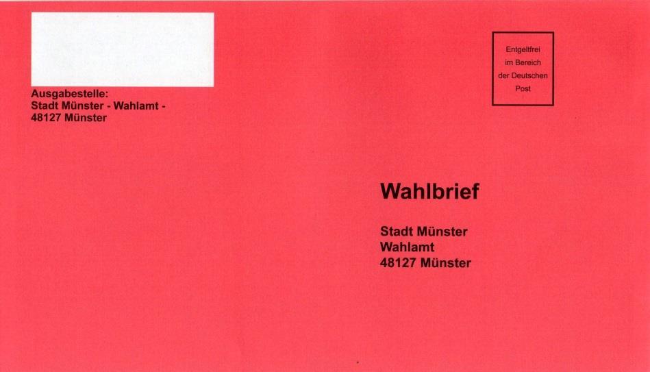 Roter Wahlbrief Nicht annehmen Abgabe bis 18 Uhr im Wahlamt Tipp: Wenn Wähler