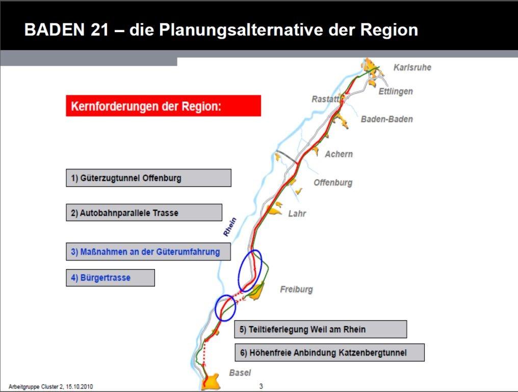 IG BOHR ( Bahnprotest Ober- und Hochrhein ) finanziert 2015 (1,2 Mrd. ) finanziert 2015 (0,5 Mrd.