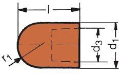Kontaktfläche. (d1) 13 16 4-865828 Elektrodenkappe F 2,76* 3,64* r1 6,5 8 l 18 20 d3 10 12 Form F Normhülsen Normhülse Form R Reduzierhülse aus Messing.