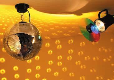 Lichteffekte Beleuchtung Sinne fördern Mini Twin Disco Ball Der Effekt-Strahler erzeugt ein tolles Farbenspiel für Groß und Klein. Die Kugeln rotieren mit 10 Umdrehungen pro Minute.