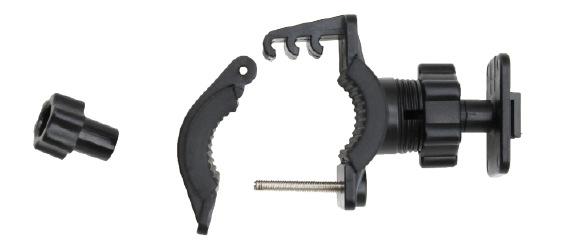6. Attach the device-specifi c holder and push together until it stops. Motorbike holder assembly 1.