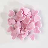 Streudekor, Zucker-Herzen rosa Décor à parsemer, cœurs en sucre