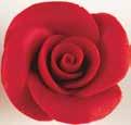 Marzipan-Rosen klein, rot Petites roses en pâte d`amandes rouge
