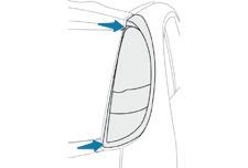 Bei Pannen und Störungen Heckleuchten Austausch der integrierten seitlichen Zusatzblinker (WY5W - 5W) F Schieben Sie den Blinker nach hinten und lösen Sie ihn.