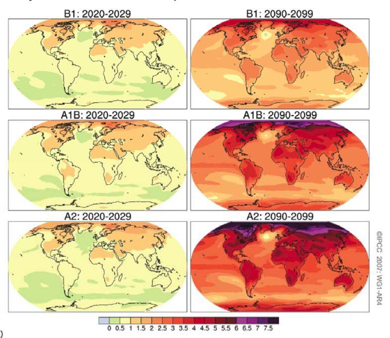 Weltklimarat: Auswirkungen der Klimaänderung auf extreme Wetterereignisse Phänomen Wärmere und weniger kalte Tage und Nächte Wärmere und heißere Tage und Nächte Beobachteter Trend Sehr wahrscheinlich