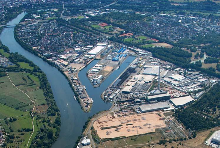 Der bayernhafen Aschaffenburg vernetzt effizient die Verkehrswege Wasser, Schiene und Straße und ist die Logistik- Drehscheibe für die Region Bayerisch RheinMain.