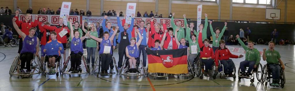April für die Niedersachsen ein voller Erfolg. Die Siegermannschaften aus den Bundesländern standen sich in den Sportarten Goalball, Rollstuhlbasketball und Tischtennis gegenüber.