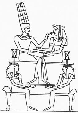 - 17-8) Ein Pharao wird geboren (B) Der ibisköpfige Gott der Weisheit Thot
