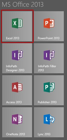 1.2 Excel starten 1.2.2 Windows 8.1 In Windows 8.1 können Sie Excel 2013 wie folgt starten: Variante 1 Sie verwenden die Excel Kachel aus der Modern UI.