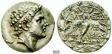 / Thronender Zeus hält Adler und Zepter, davor Monogramm. Price 2090. ss+ 150,- 299 Philipp III., 323-317 v.chr.