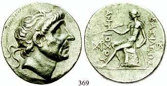 RosenColl.663ff.; Carradice 2. f.ss -490 368 Antiochos I., 280-261 v.chr. Tetradrachme 255-246 v.chr., Seleukeia am Tigris.