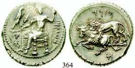 st 600,- SYRIEN, KÖNIGREICH 367 Seleukos I., 312-280 v.chr. Tetradrachme um 300-290 v.chr., Seleukeia am Orontes. 16,82 g.