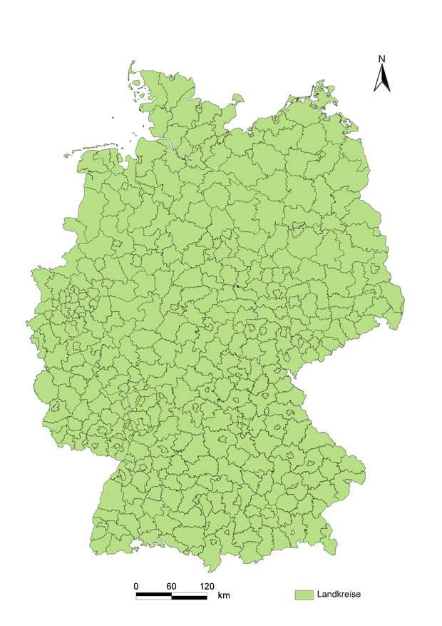 Abschussorte der untersuchten Wildschweine Insgesamt 75 erlegte Wildschweine aus 10 Landkreisen Parchim (10) Cloppenburg (1)