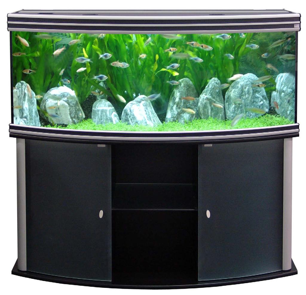 Maße (LxBxH) Aquarium: 150x55x60 cm Schrank: 151,6x55,5x76 cm Inhalt: 400 l Gewicht: 104 kg inkl.