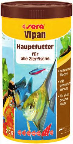 sera Vipan Hauptfutter 1 Liter Dose, Hauptfutter für alle Zierfische Stärkt