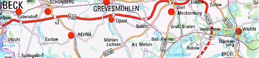 Rehna - Rehna Nord 13. Neuburg - Steinhausen 5. Grevesmühlen - Grevesmühlen Ost 14. Krassow - Schmakentin - Südlicher Kapellenberg - Tonweide - Südost 6. Dassow - Holmer Berg 15.
