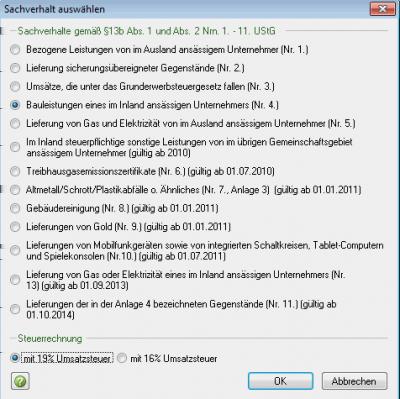 52/66 Gebühren nach 13b verbuchen Über die Schnittstelle haben Sie die Möglichkeit, den 13b UStG auf die Amazon-Gebühren anzuwenden.