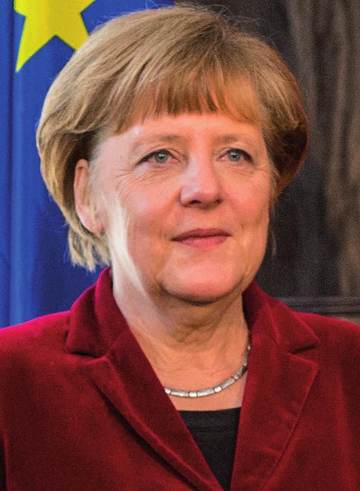 Name: Angela Merkel Alter: 63 Geburtsort: Hamburg Partei: CDU Beruf: Bundeskanzlerin Angela Merkel hat Physik studiert. Sie wuchs in der DDR* auf. Im Jahr 1990 trat sie in die CDU ein.