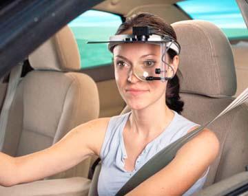 Benutzerschnittstellen und Ergonomie Messung von Blickbewegungen bei Autofahrern, Piloten usw. U.a. Aufschluß über Faktoren, die die Aufmerksamkeit beeinflussen und ggf.