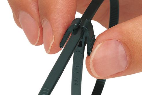 Kabelbündel- und Befestigungssysteme Kabelbinder lösbar 1.