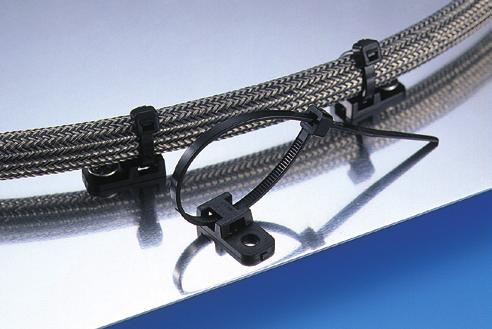 1.7 Kabelbündel- und Befestigungssysteme Befestigungssockel für Kabelbinder Befestigungssockel, schraubbar CTAM mit geringem Platzbedarf Durch ihre geringen Abmessungen sind diese