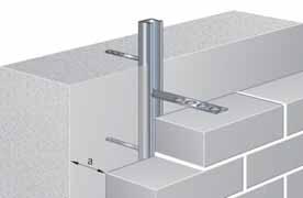 JORDAHL Systeme für Verblendmauerwerk Maueranschlussschienen Maueranschlussschienen und die zugehörigen Maueranschlussanker gewährleisten den dauerhaften und sicheren Anschluss von Mauerwerk an