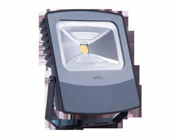 NEU SENSOR LED Floodlight EcoMax 30W/50W/70W Fakten Vorteile Schlankes Aluminiumgehäuse mit Kühlkörper im Wellen-Design, ohne Klammern Hohe Lichtausbeute bis zu 105 lm/w IK08 und IP65 zertifiziert In