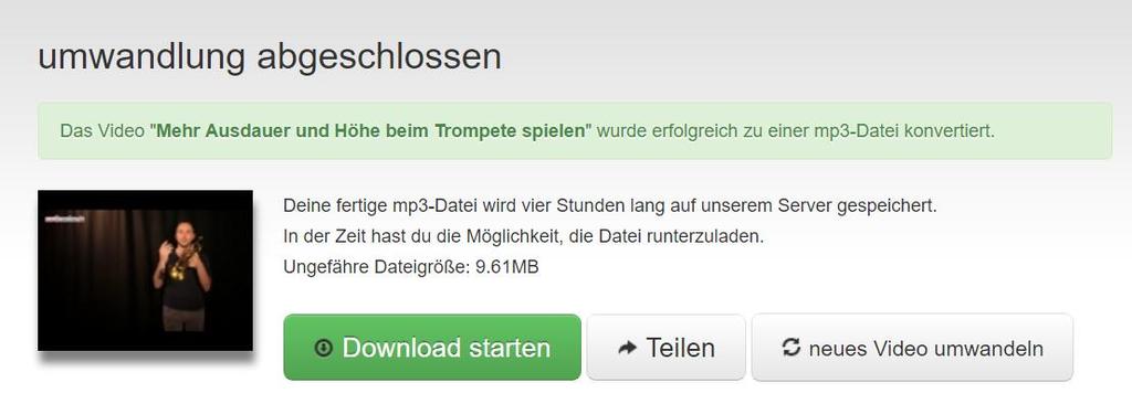 4. Nun müsst ihr auf der nächsten Ansicht nur noch auf «Download starten» klicken. 5.